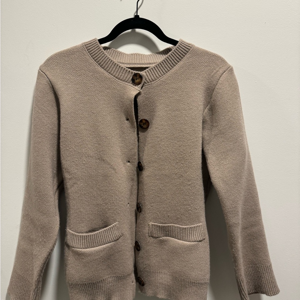 Women's Grey / Tan Sweater